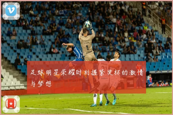 足球明星荣耀时刻握紧奖杯的激情与梦想